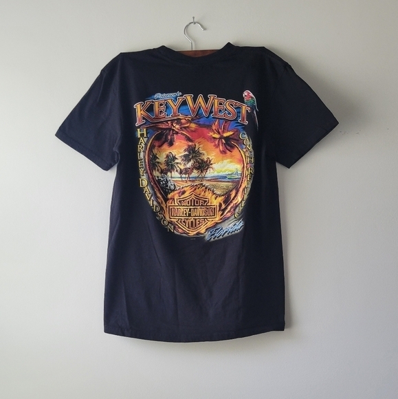 Harley Davidson black Keywest Fl t-shirt - Picture 2 of 3